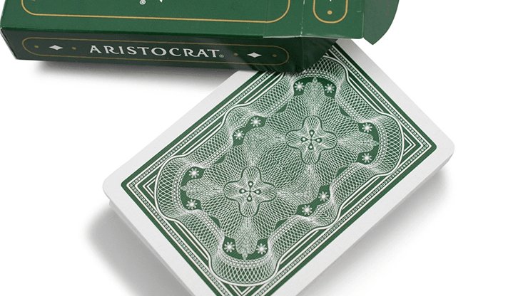 Aristocrat Green Edition Playing Cards - Brown Bear Magic Shop