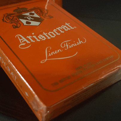 Aristocrat Orange Edition Playing Cards - Brown Bear Magic Shop