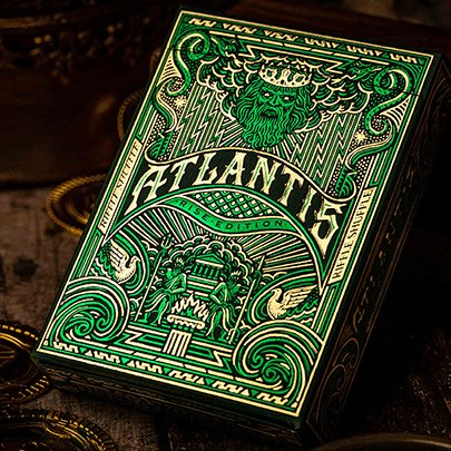 Atlantis Playing Cards by Riffle Shuffle - Brown Bear Magic Shop