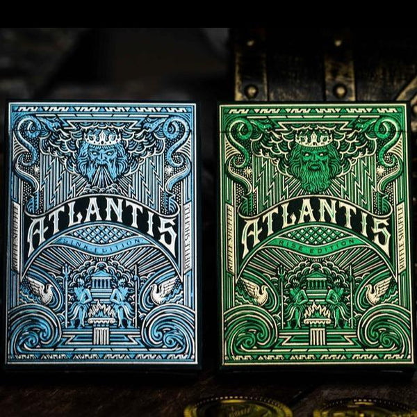 Atlantis Playing Cards by Riffle Shuffle - Brown Bear Magic Shop