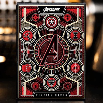 Avengers: Red Edition Playing Cards by theory11 - Brown Bear Magic Shop
