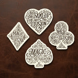Be the Magic Not the Illusion Sticker Pack - Brown Bear Magic Shop