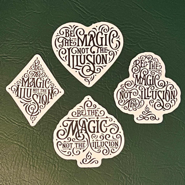 Be the Magic Not the Illusion Sticker Pack - Brown Bear Magic Shop