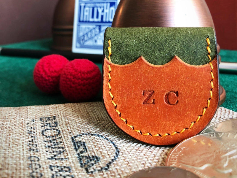 Bear Necessities Leather Coin Pouch - Brown Bear Magic Shop