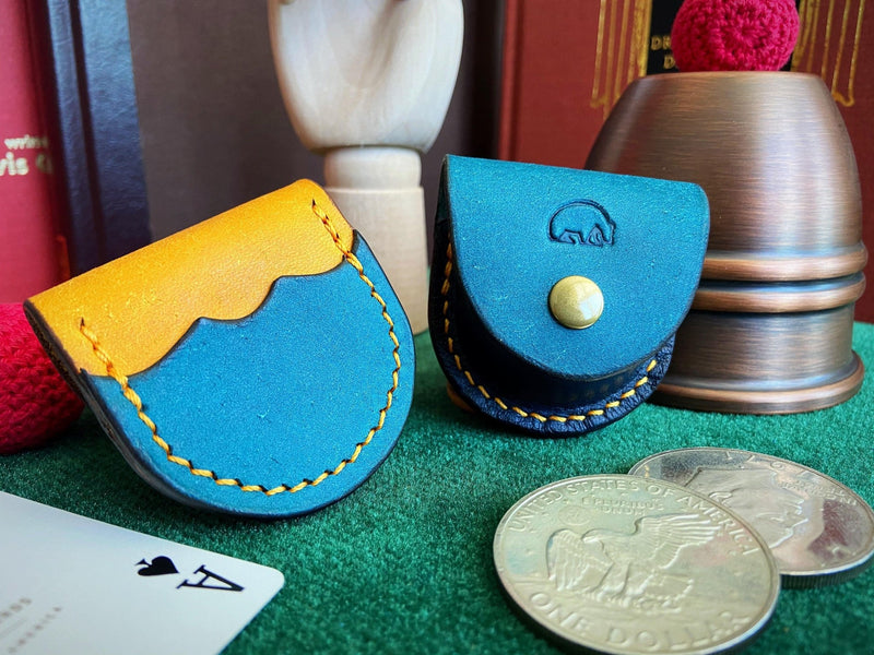 Bear Necessities Leather Coin Pouch - Brown Bear Magic Shop