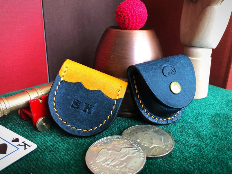 Bear Necessities Leather Coin Pouch - Brown Bear Magic Shop