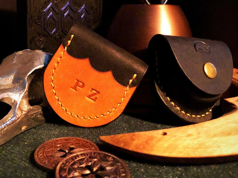 Bear Necessities Leather Coin Pouch - Brown Bear Magic Shop