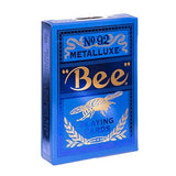 Bee Blue MetalLuxe Playing Cards - Brown Bear Magic Shop