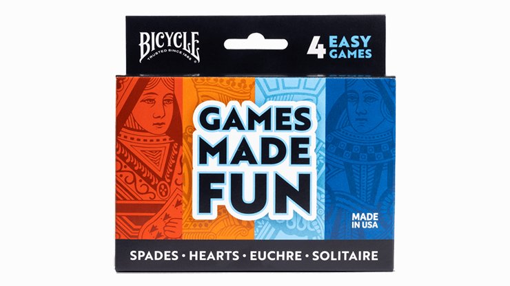 Bicycle 4 Game Pack by US Playing Card - Brown Bear Magic Shop
