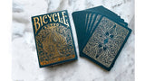 Bicycle Aureo Green Playing Cards - Brown Bear Magic Shop