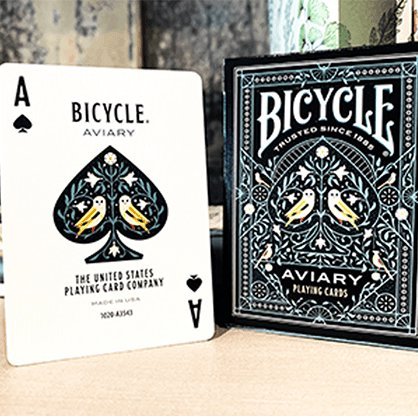 Bicycle Aviary Playing Cards - Brown Bear Magic Shop