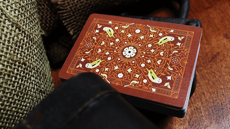 Bicycle Aviary Playing Cards - Orange Edition - Brown Bear Magic Shop