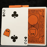 Bicycle Boo Back Playing Cards (Orange) - Brown Bear Magic Shop