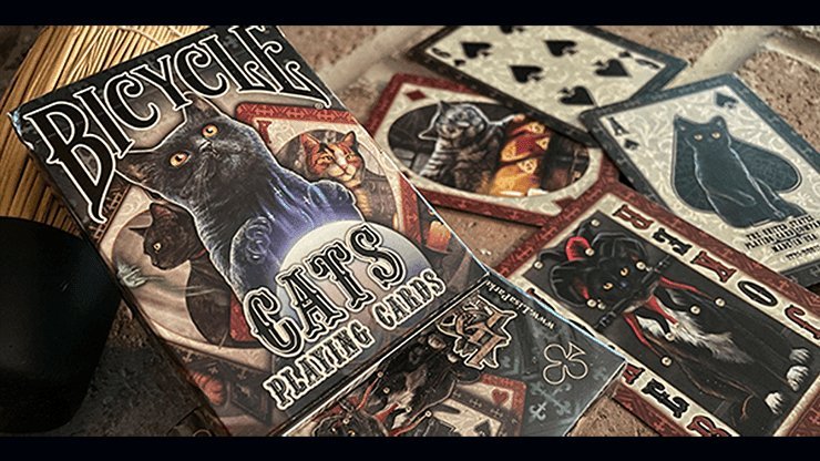 Bicycle Cats Playing Cards - Brown Bear Magic Shop
