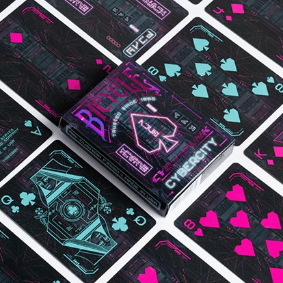 Bicycle Cyberpunk Cybercity Playing Cards by USPCC - Brown Bear Magic Shop