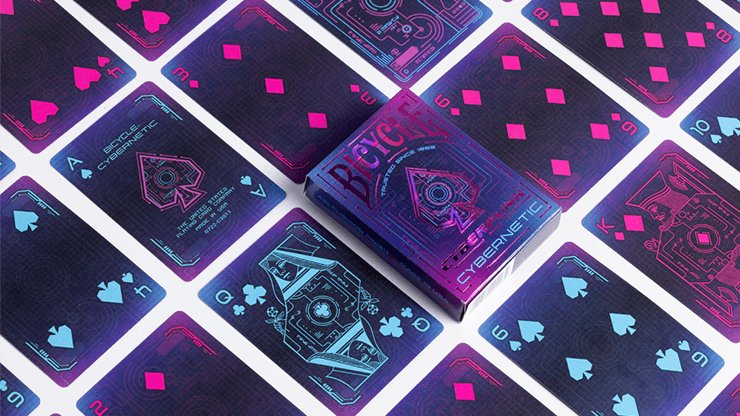 Bicycle Cyberpunk Cybernetic Playing Card - Brown Bear Magic Shop