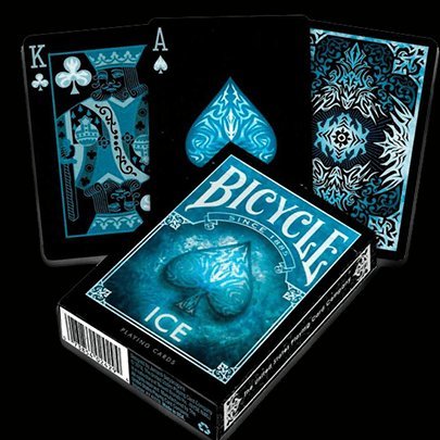 Bicycle Ice Playing Cards by US Playing Cards - Brown Bear Magic Shop