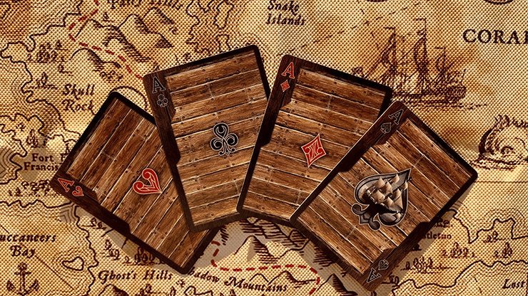 Bicycle Jolly Roger Playing Cards - Brown Bear Magic Shop