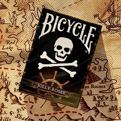 Bicycle Jolly Roger Playing Cards - Brown Bear Magic Shop