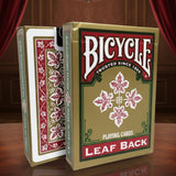 Bicycle Leaf Back Deck by Gambler's Warehouse - Brown Bear Magic Shop