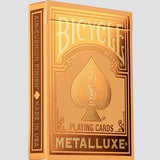 Bicycle Metalluxe Orange Playing Cards by US Playing Card Co. - Brown Bear Magic Shop