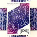 Bicycle Neon Blue Aurora Playing Cards - Brown Bear Magic Shop