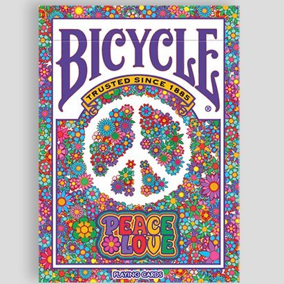 Bicycle Peace & Love Playing Cards by Collectable Playing Cards - Brown Bear Magic Shop