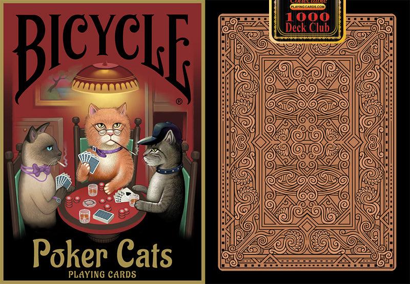 Bicycle Poker Cats Playing Cards - Brown Bear Magic Shop