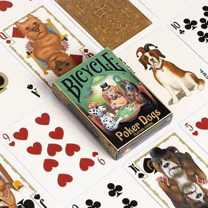 Bicycle Poker Dogs Playing Cards - Brown Bear Magic Shop