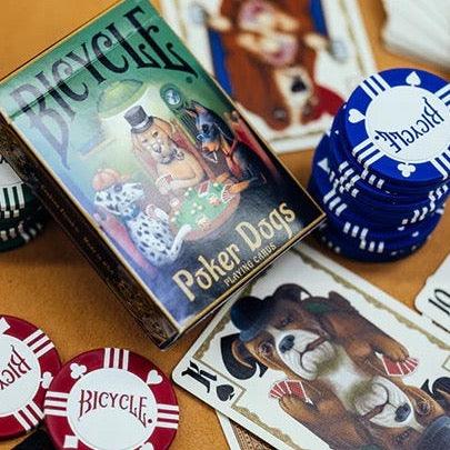 Bicycle Poker Dogs Playing Cards - Brown Bear Magic Shop