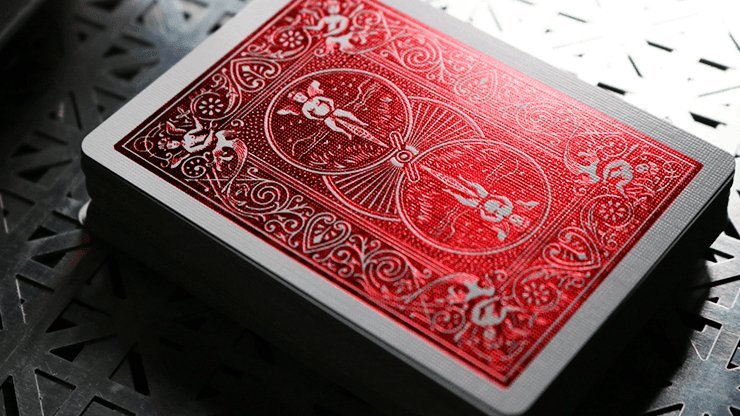 Bicycle Rider Back Crimson / Cobalt Luxe Version 2 by US Playing Card Co - Brown Bear Magic Shop