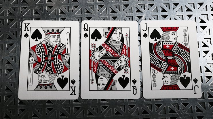 Bicycle Rider Back Crimson / Cobalt Luxe Version 2 by US Playing Card Co - Brown Bear Magic Shop