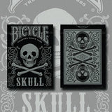 Bicycle Skull Metallic USPCC - Brown Bear Magic Shop