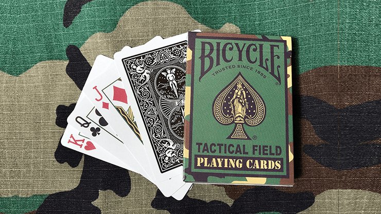 Bicycle Tactical Field Green Camo/Brown Camo by US Playing Card Co - Brown Bear Magic Shop