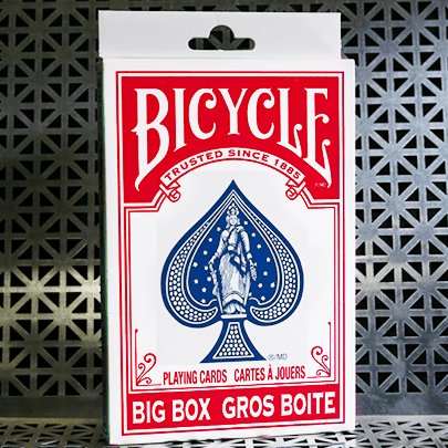 Big Bicycle Cards (Jumbo Bicycle Cards, Red) - Brown Bear Magic Shop