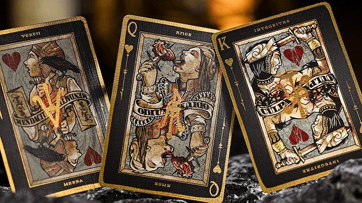 Black Requiem Playing Cards - Brown Bear Magic Shop