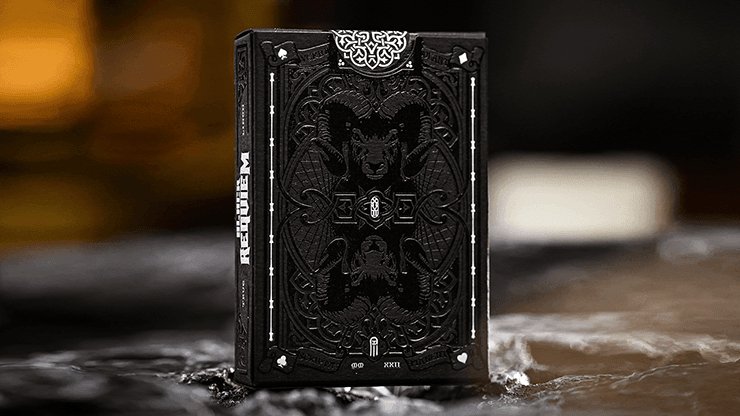Black Requiem Playing Cards - Brown Bear Magic Shop