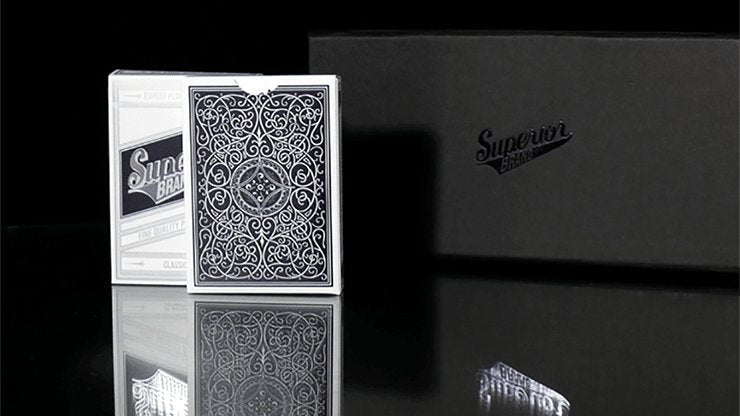 Black Superior Playing Cards by Expert Playing Card Co - Brown Bear Magic Shop