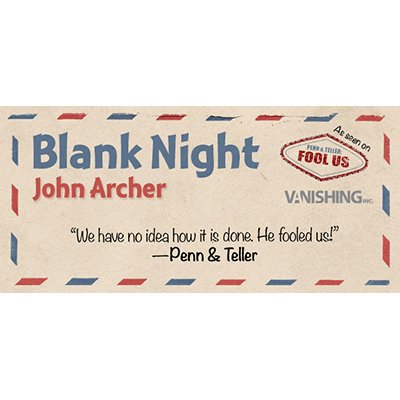 Blank Night by John Archer - Brown Bear Magic Shop