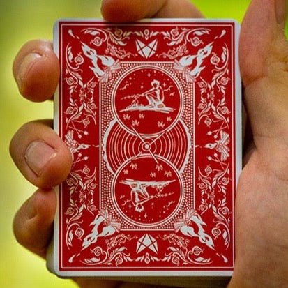 Bonfires Red (includes Card Magic Course) by Adam Wilber and Vulpine - Brown Bear Magic Shop