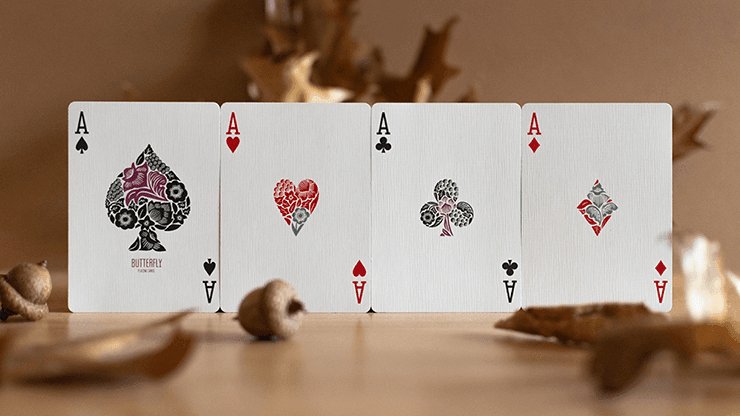 Butterfly Seasons Marked Playing Cards (Fall) by Ondrej Psenicka - Brown Bear Magic Shop