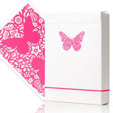 Butterfly Worker Marked Playing Cards (Pink) by Ondrej Psenicka - Brown Bear Magic Shop