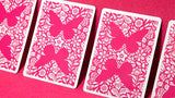 Butterfly Worker Marked Playing Cards (Pink) by Ondrej Psenicka - Brown Bear Magic Shop
