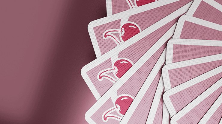 Cherry Casino Flamingo Quartz (Pink) Playing Cards By Pure Imagination Projects - Brown Bear Magic Shop