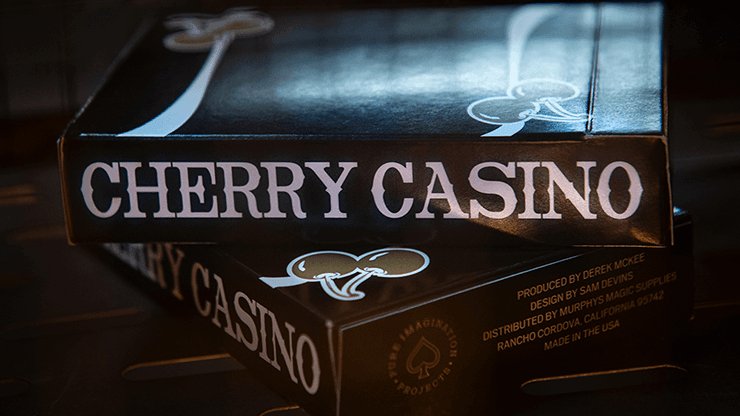 Cherry Casino Playing Cards by Pure Imagination Projects - Monte Carlo Black and Gold) - Brown Bear Magic Shop