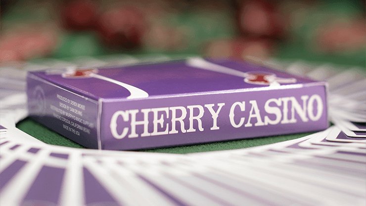 Cherry Casino Playing Cards Desert Inn Purple by Pure Imagination Projects - Brown Bear Magic Shop