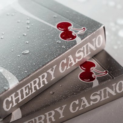 Cherry Casino Playing Cards - McCarran Silver - Brown Bear Magic Shop