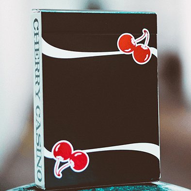 Cherry Casino Playing Cards - True Black (Black Hawk) - Brown Bear Magic Shop