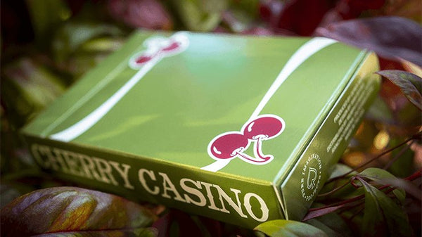 Cherry Casino (Sahara Green) Playing Cards by Pure Imagination Projects - Brown Bear Magic Shop