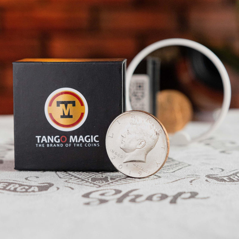 Copper Silver Coin (Half Dollar/English Penny) by Tango - Brown Bear Magic Shop
